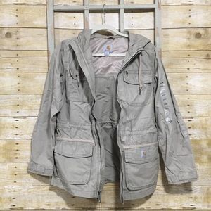 Carhartt Tan Canvas Utility Jacket